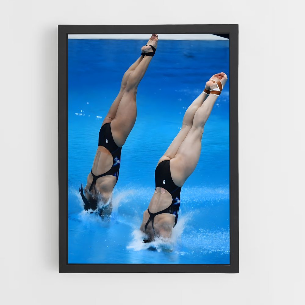 Poster Plongeon Synchronisé (vue 2)